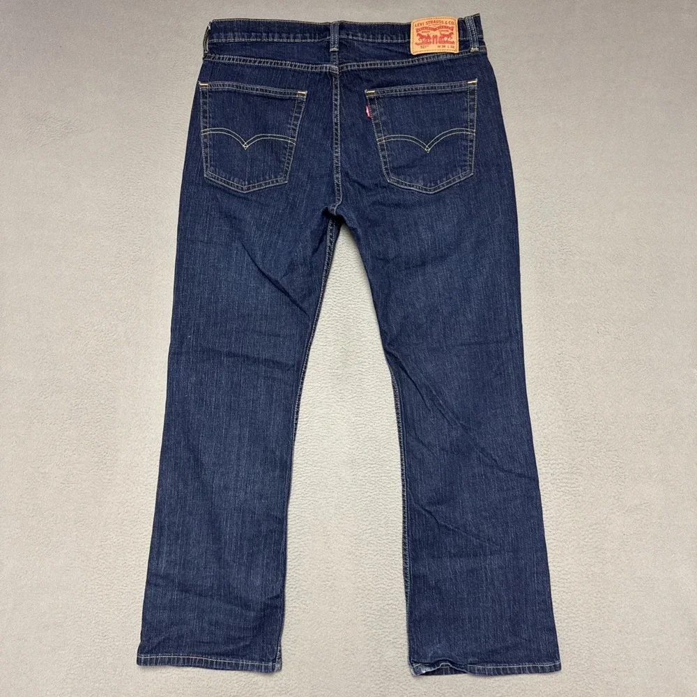 Levis 527 Slim Boot Mens Dark Wash Jeans Sz 36x32 (36x30) Cowboy Casual Workwear